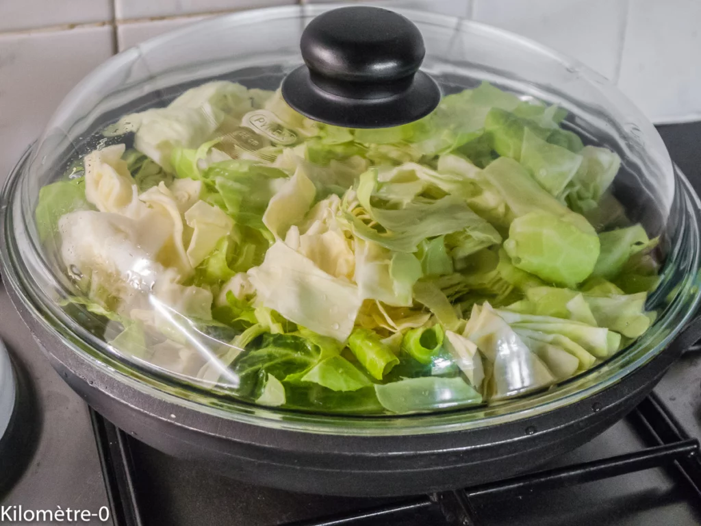 Chipolatas au chou pointu - Étape 3