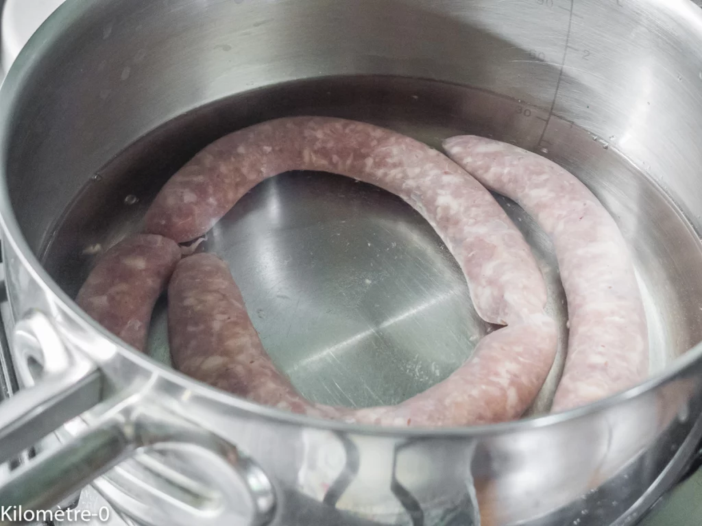 Chipolatas au chou pointu - Étape 4