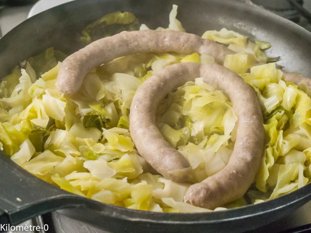 Chipolatas au chou pointu - Étape 5