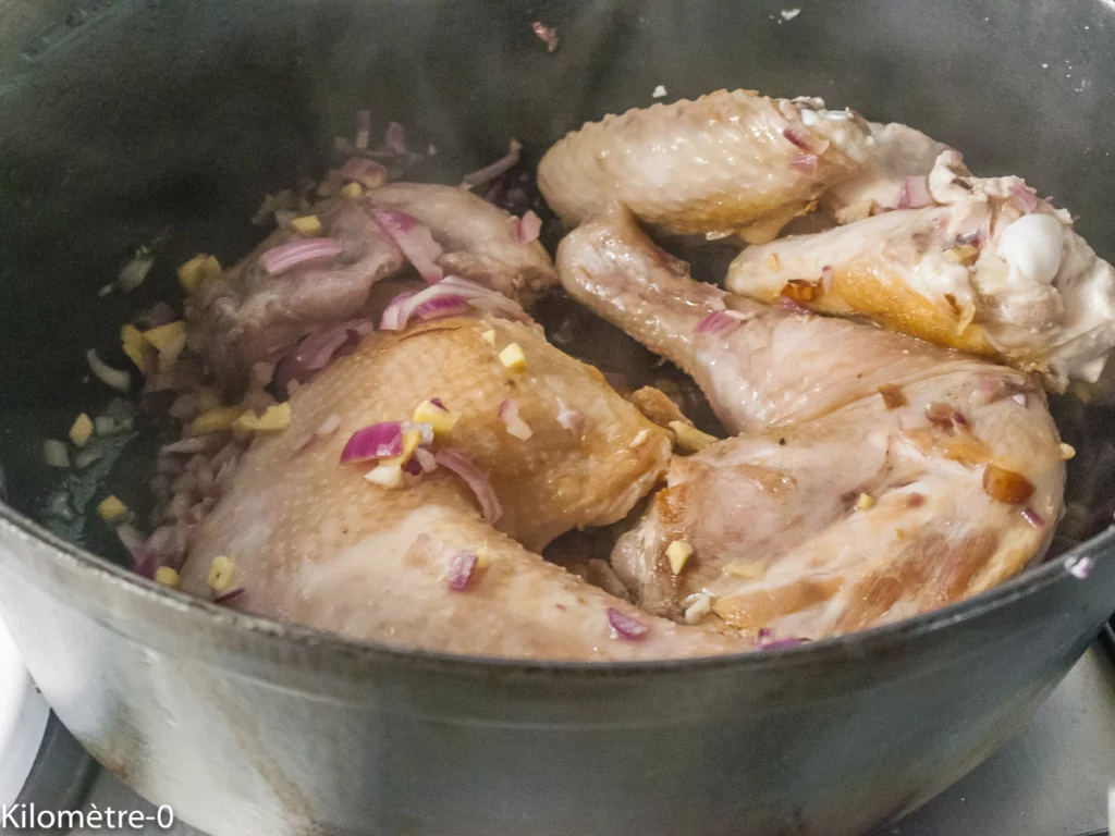 Carri de poulet malgache - Étape 5