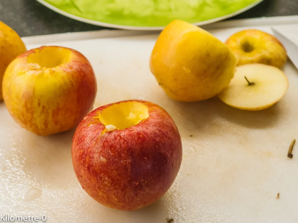 Pommes au four, miel, cannelle et noix - Étape 1