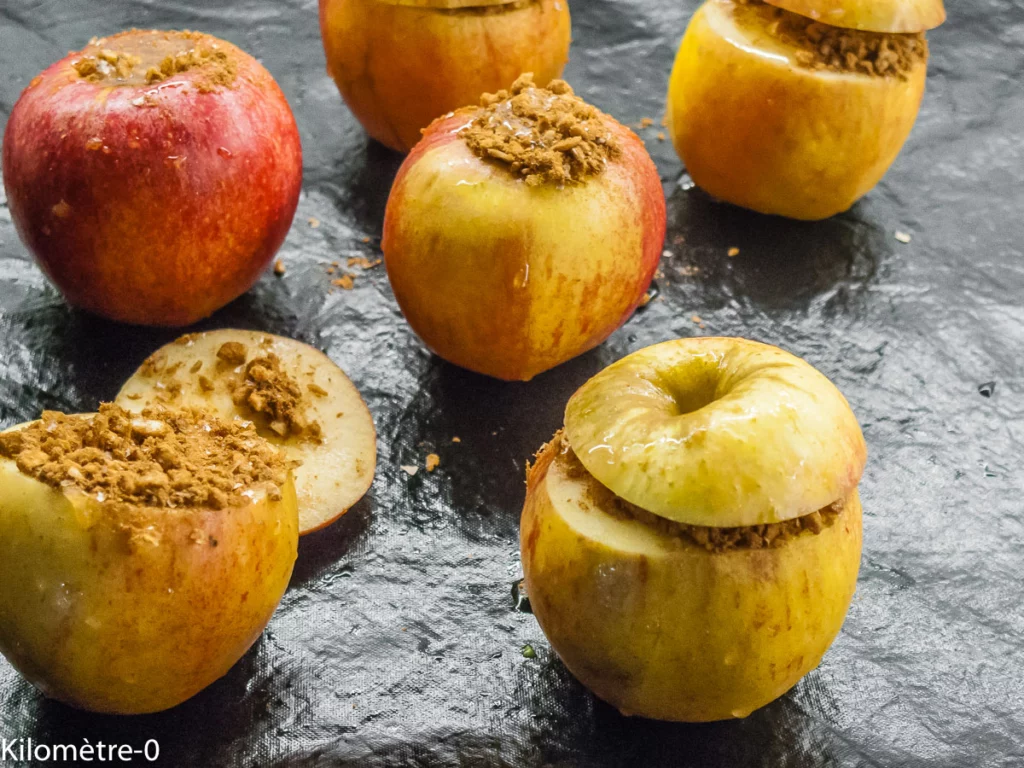Pommes au four, miel, cannelle et noix - Étape 4