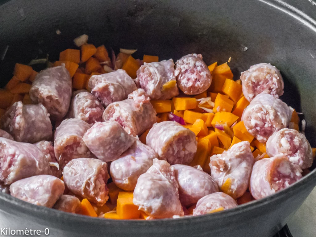 Potée de chou aux saucisses - Étape 7