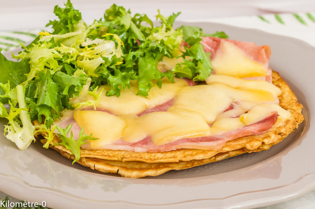 Photo de recette de Crapiau aux cèpes, jambon et fromage, crêpes, Morvan, recette tradtionnelle, facile, chandeleur, galette, comté,, facile, rapide,  Kilomètre-0, blog de cuisine réalisée à partir de produits de saison et issus de circuits courts