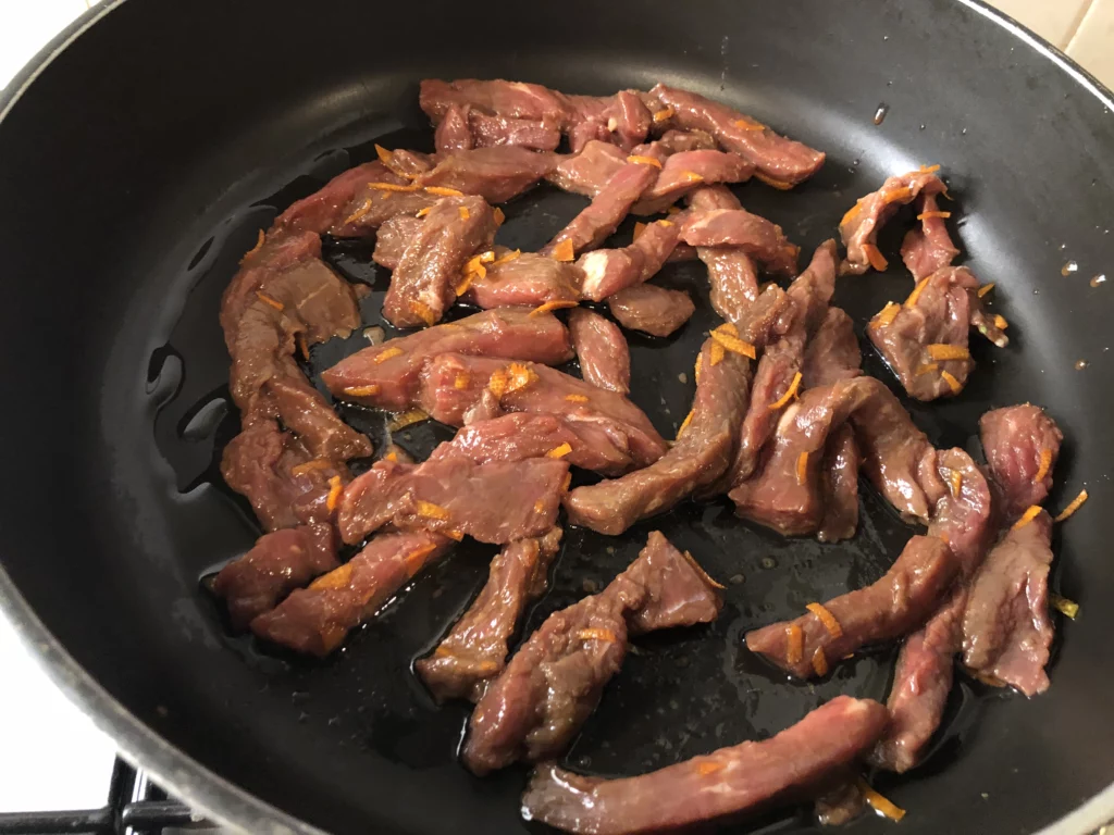 Boeuf sauté à la clémentine - Étape 5