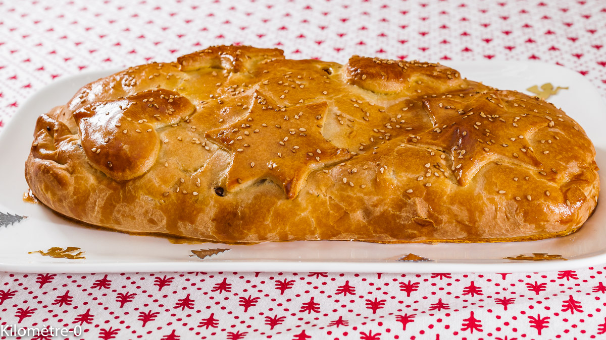 Photo de recette de rôti végétarien, lentilles, champignons, châtaignes, graines de chia, bio, feuilleté deKilomètre-0, blog de cuisine réalisée à partir de produits de saison et issus de circuits courts