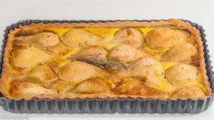 Photo de recette de tarte aux poires, dessert iranien, cuisine iranienne, gâteau, tarte, dessert, poires, fruits Kilomètre-0, blog de cuisine réalisée à partir de produits de saison et issus de circuits courts