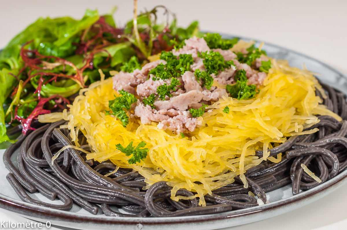 Recette Spaghetti à l'encre de seiche (facile, rapide)