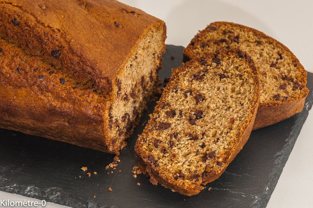 Photo de recette de cake, chocolat, orange, petit épeautre, léger, healthy, Kilomètre-0, blog de cuisine réalisée à partir de produits de saison et issus de circuits courts