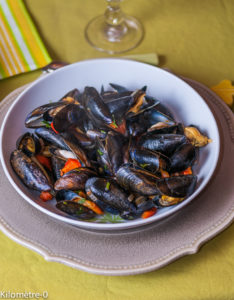 photo, image de Moules basquaises, facile, rapide, recette, healthy, légère de Kilomètre-0