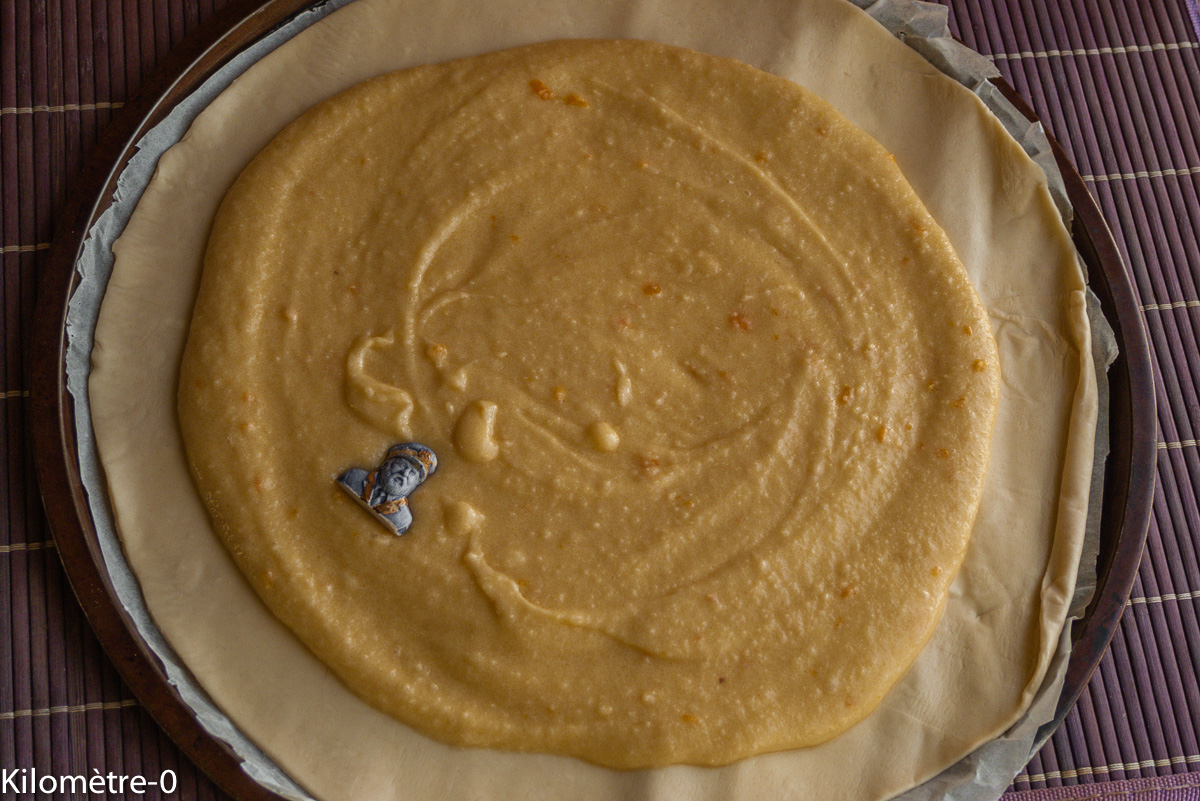 Photo de recette de galette des rois amandes de Kilomètre-0, blog de cuisine réalisée à partir de produits locaux et issus de circuits courts