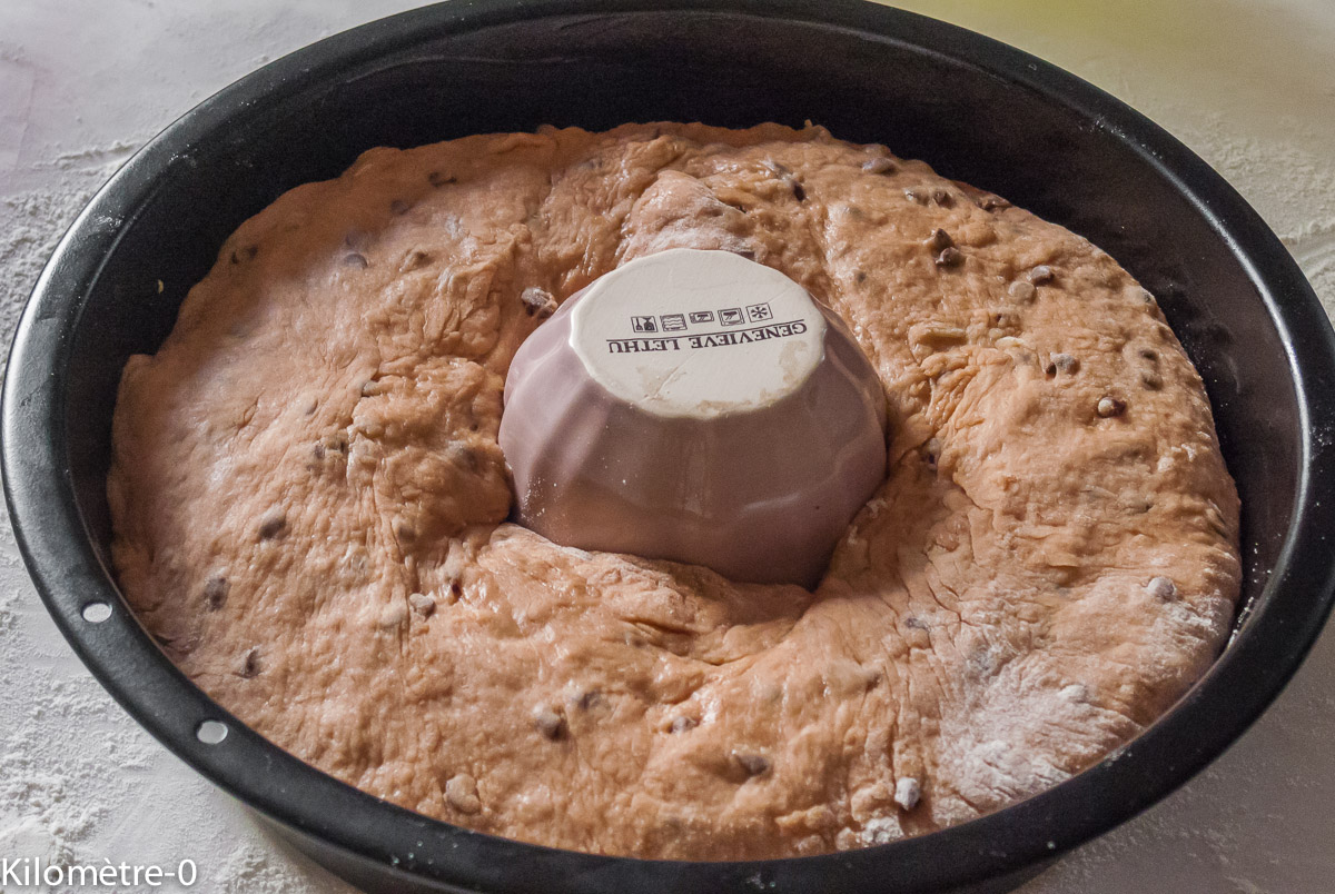 Photo de recette de couronne des rois de Kilomètre-0, blog de cuisine réalisée à partir de produits locaux et issus de circuits courts