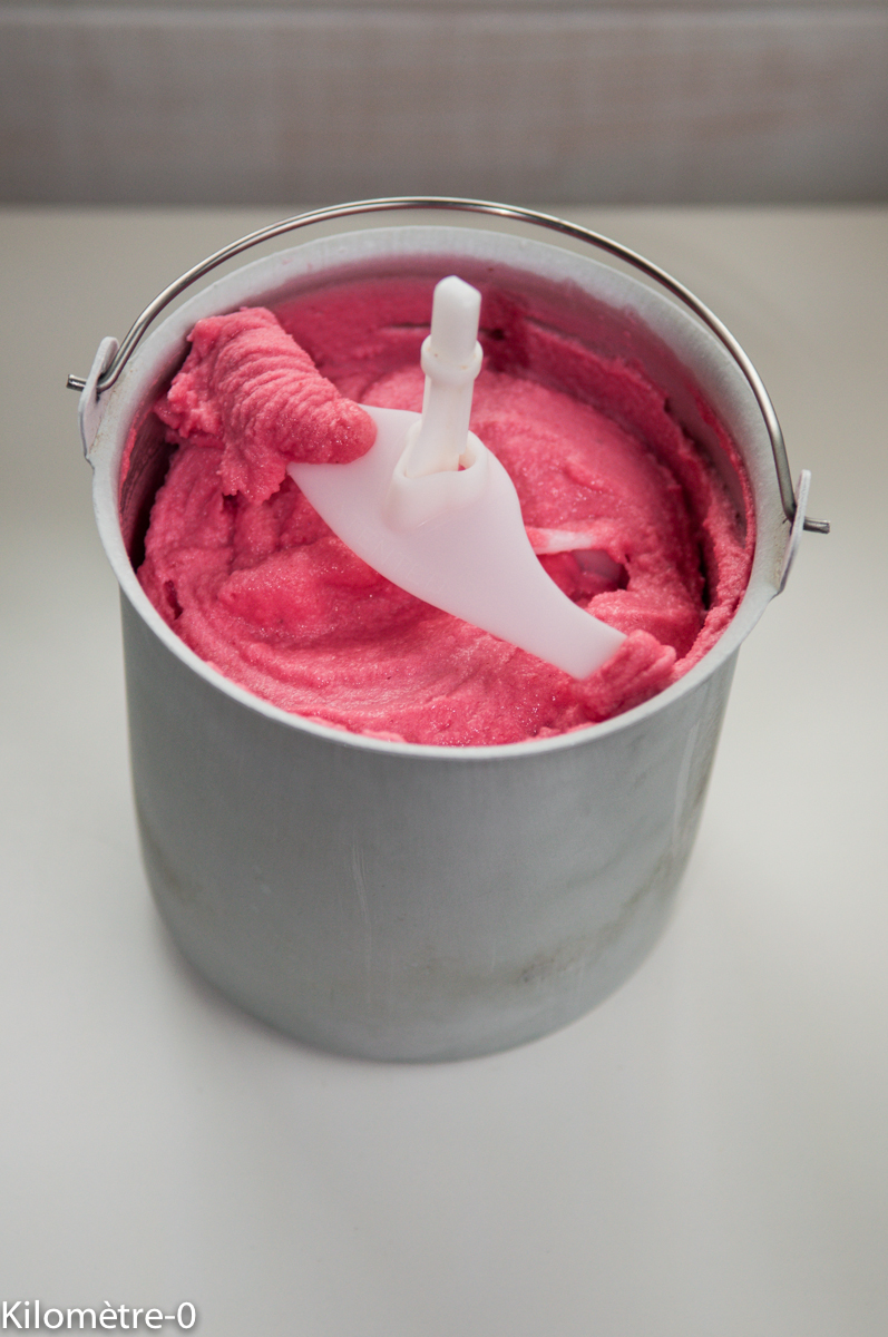 Sorbet à la groseille — étape 1