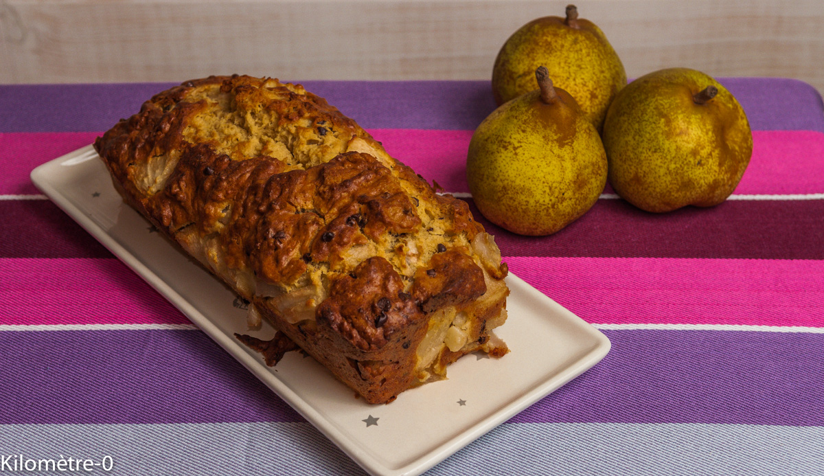 Cake choco poires — étape 1