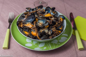 image de recette de moules aux girolles, facile, rapide, légère , végétarienne, de Kilomètre-0