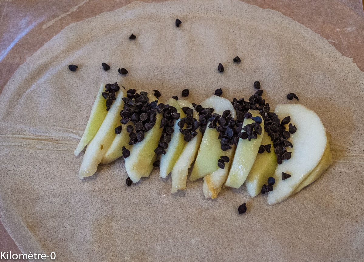 Croustillants poire chocolat — étape 1