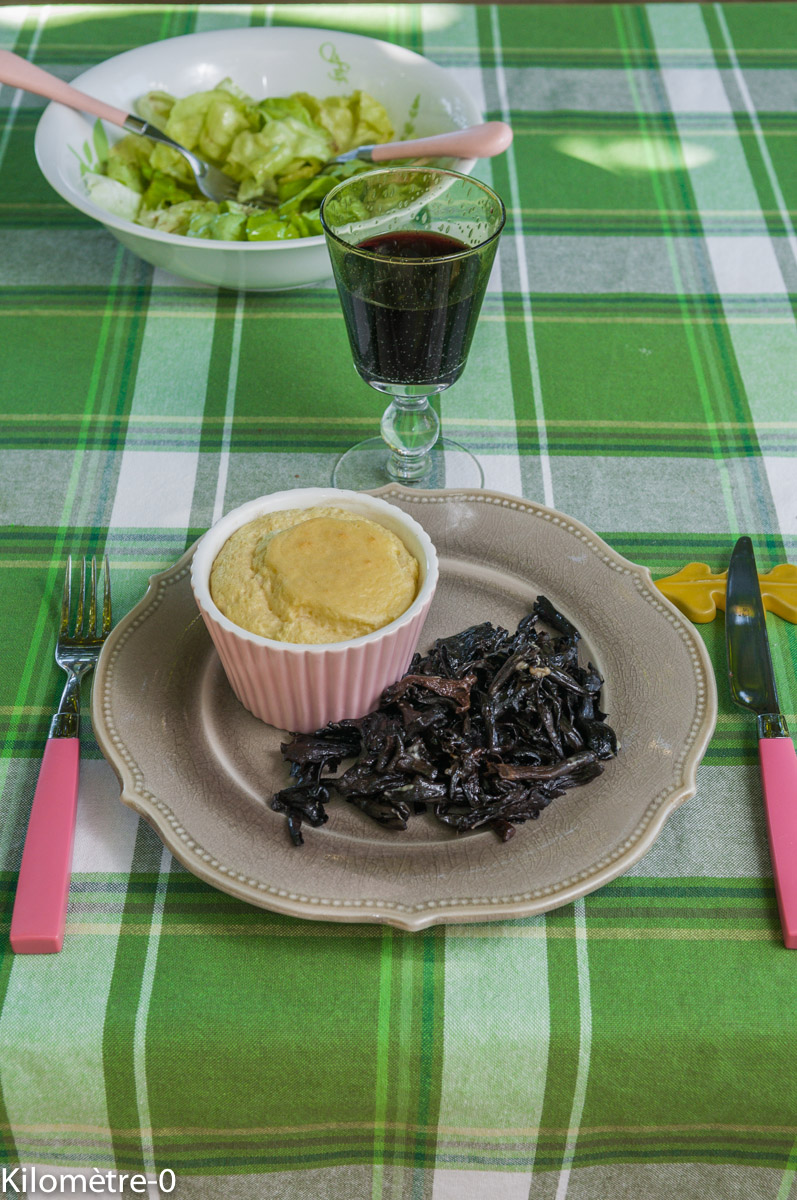 image de recette de soufflé au comté facile, champignons de Kilomètre-0, végétarienne,