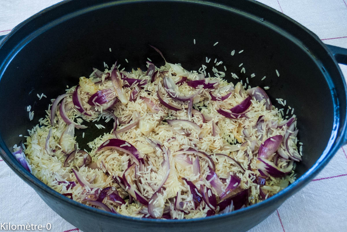 Poulet au riz et lentilles — étape 1