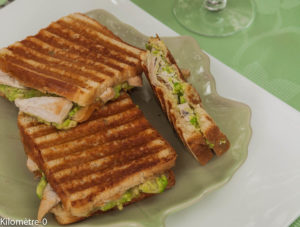 image de recette facile, bio de croque monsieur poulet avocat, rapide, bio, circuit court de Kilomètre-0, blog de cuisine