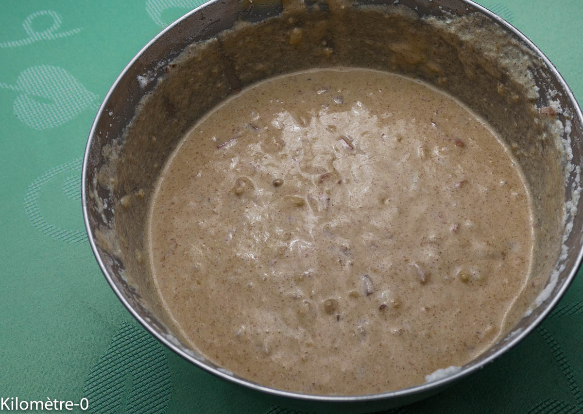 Gaufres au jambon, noix et comté — étape 1