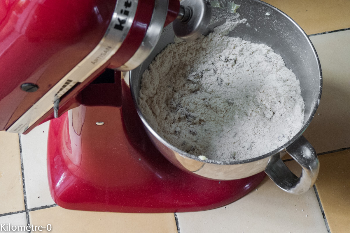 Scones aux raisins — étape 1
