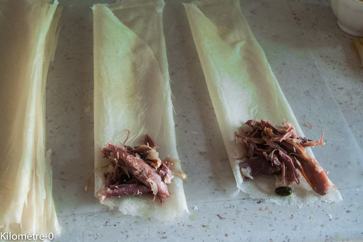Samoussa au confit de canard — étape 3