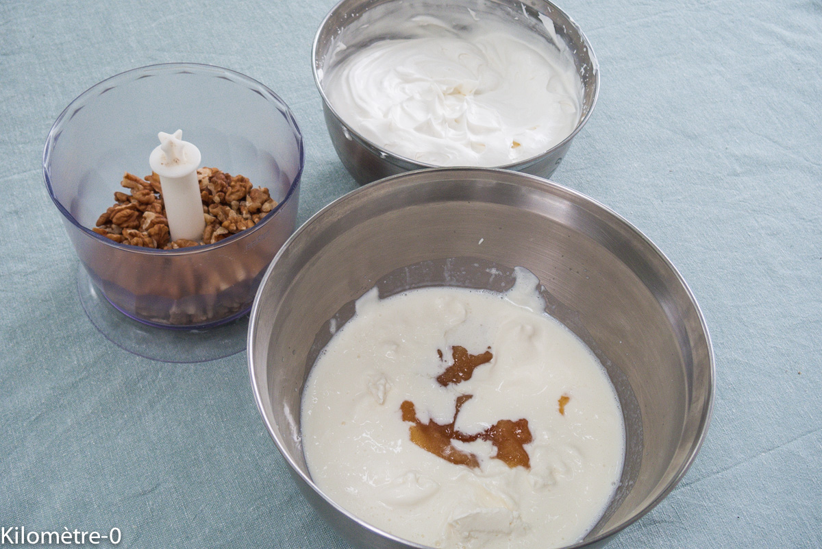 Mousse au noix — étape 1