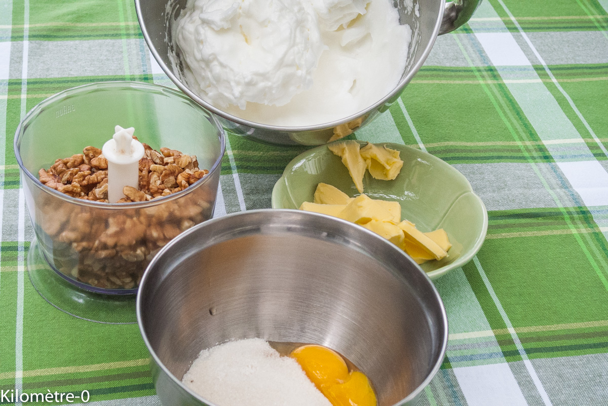 Gâteau aux noix — étape 1
