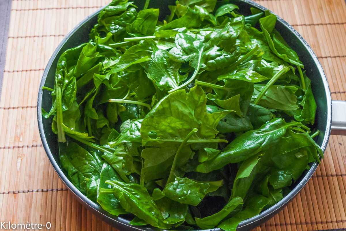 Pizza florentine — étape 2