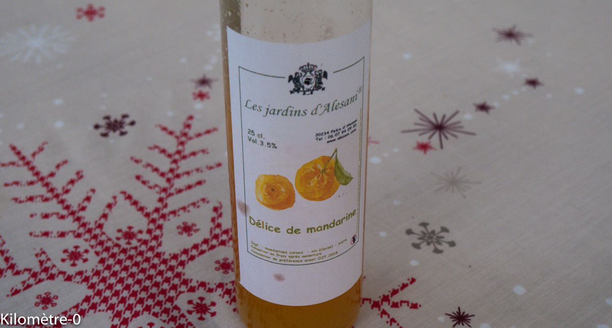 Bûche coco mandarine