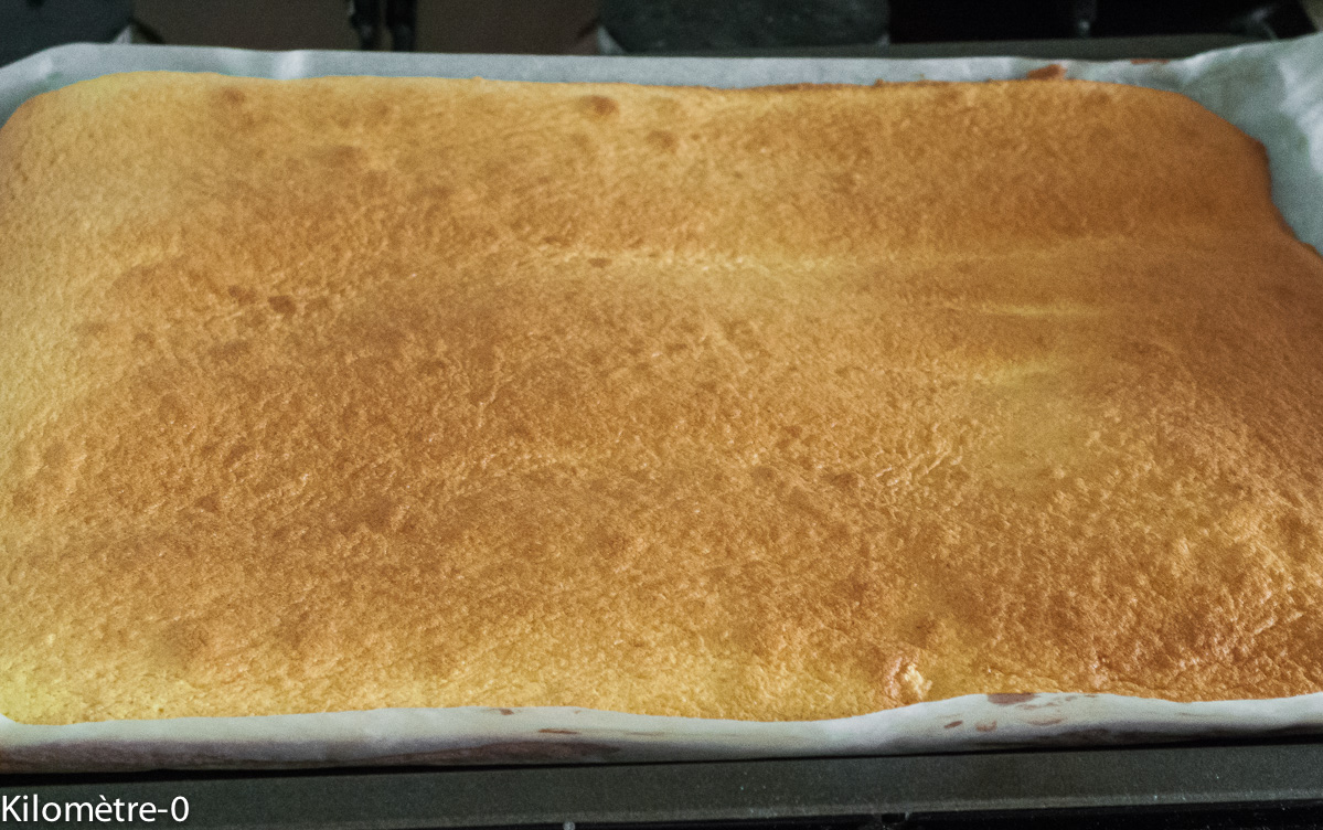 Bûche coco mandarine — étape 1