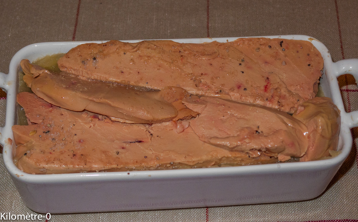 Terrine de foie gras aux pommes — étape 1