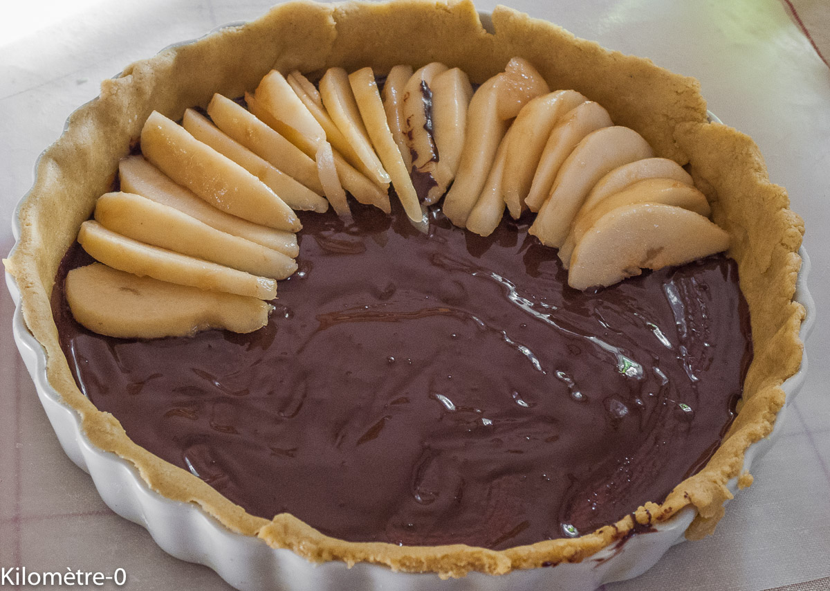 Tarte poire chocolat — étape 3