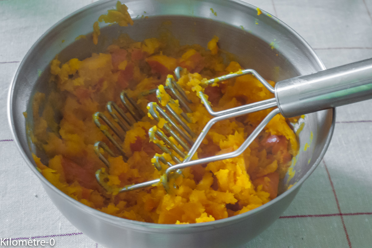 Gratin de potimarron aux blettes — étape 2