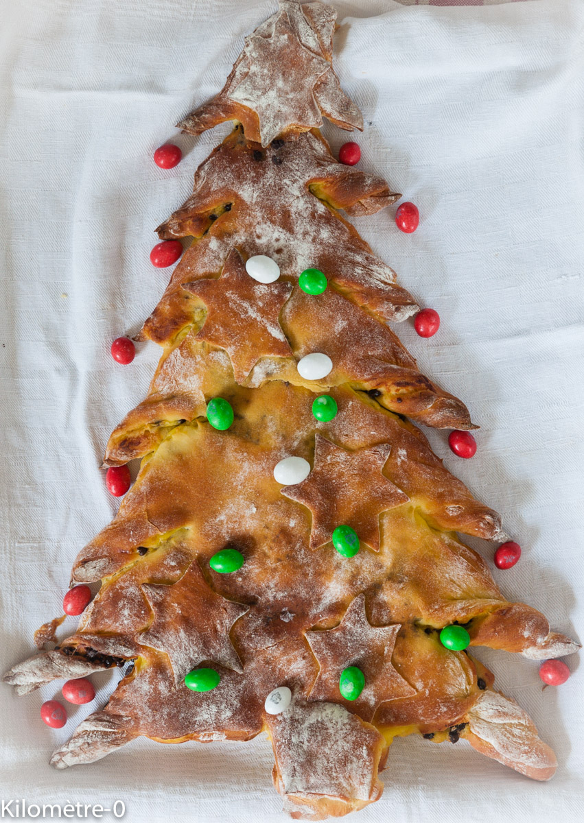 Arbre de Noël version brioche suisse — étape 9