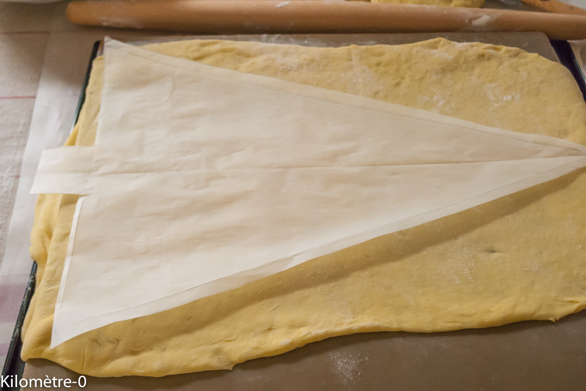 Arbre de Noël version brioche suisse — étape 3