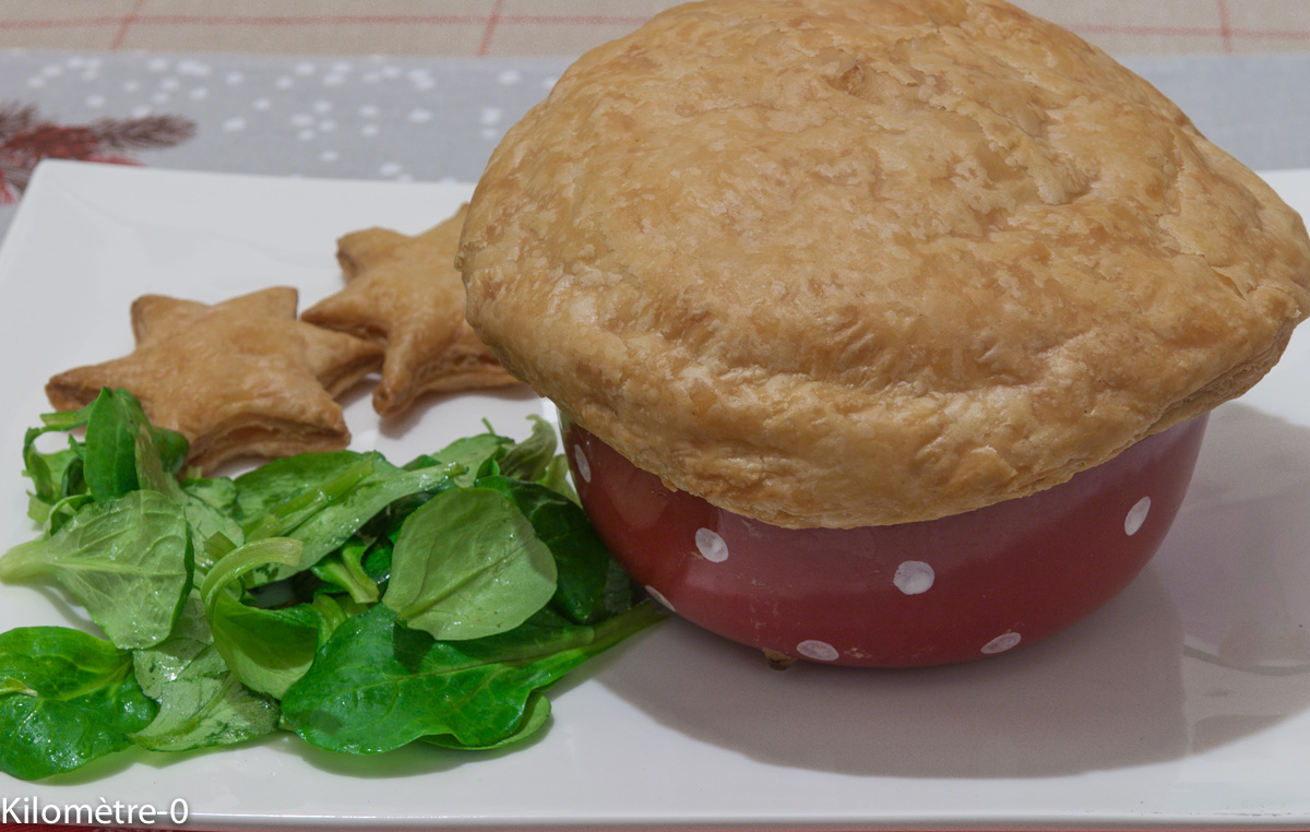 image de recette de saint jacques, cèpes et feuilleté, facile, plat de Noël, léger