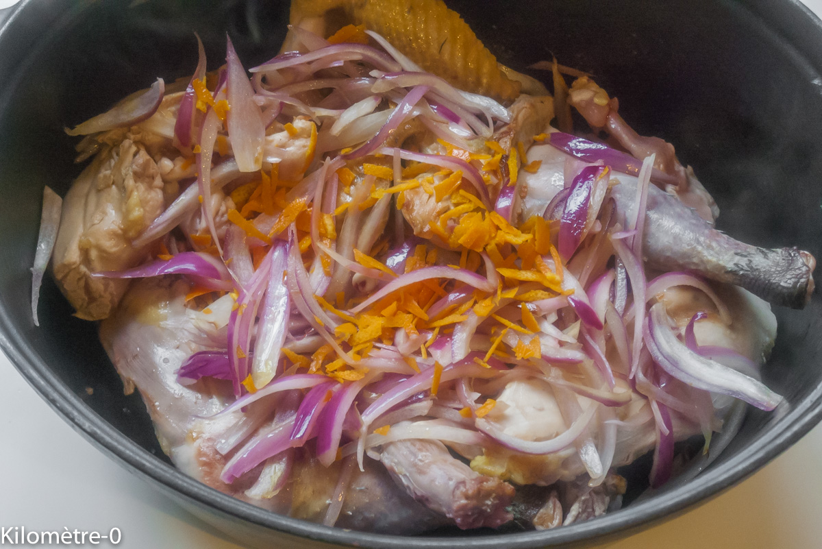 Pintade à l&rsquo;orange — étape 1