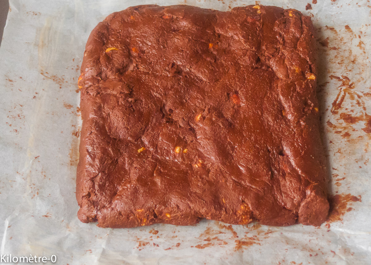 fudge dans le papier sulfurisé