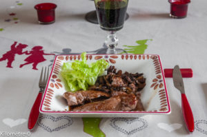 recette, canard, aiguillettes, facile, cèpes,  sauce, caramel , Noël, festif, rapide, champignons, de Kilomètre-0, blog de cuisine, maison, rapide, léger, facile,