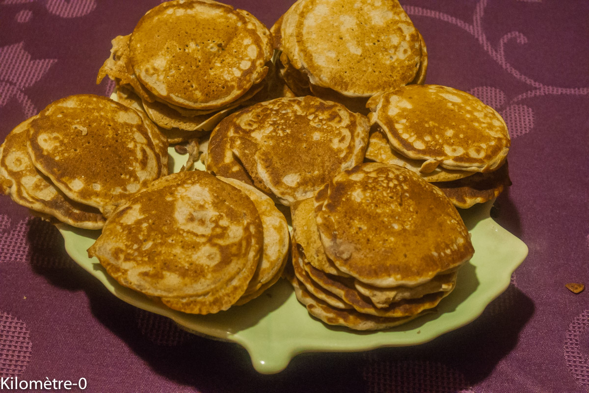 Photo de recette des blinis au sarrasin de Kilomètre-0, blog de cuisine réalisée à partir de produits locaux et issus de circuits courts