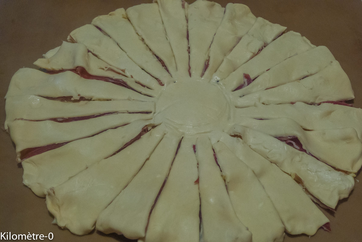 Photo de recette de feuilleté apéro de Kilomètre-0, blog de cuisine réalisée à partir de produits locaux et issus de circuits courts