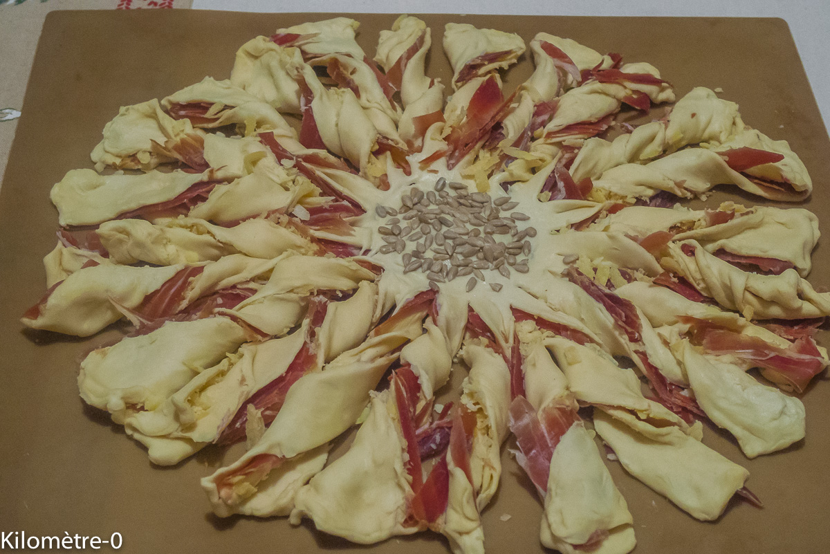 Photo de recette de feuilleté apéro Kilomètre-0, blog de cuisine réalisée à partir de produits locaux et issus de circuits courts