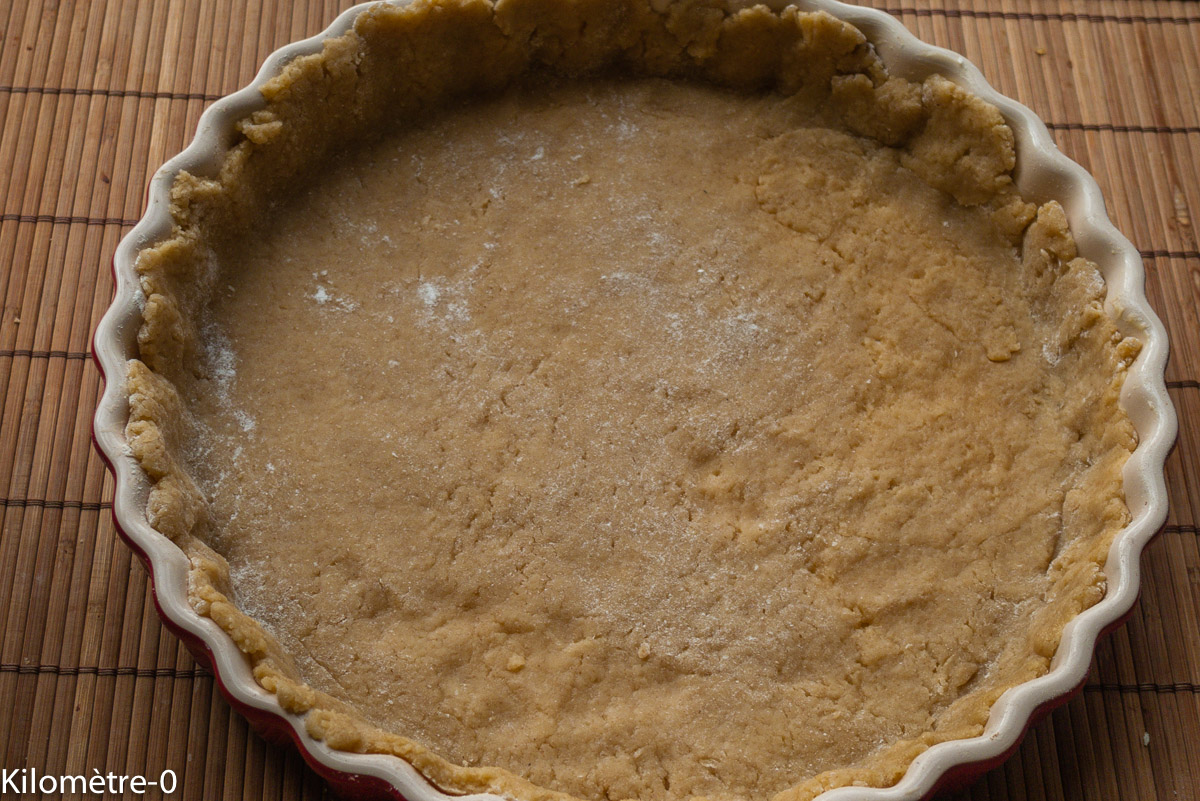 Photo de recette de pâte sablée de Kilomètre-0, blog de cuisine réalisée à partir de produits locaux et issus de circuits courts