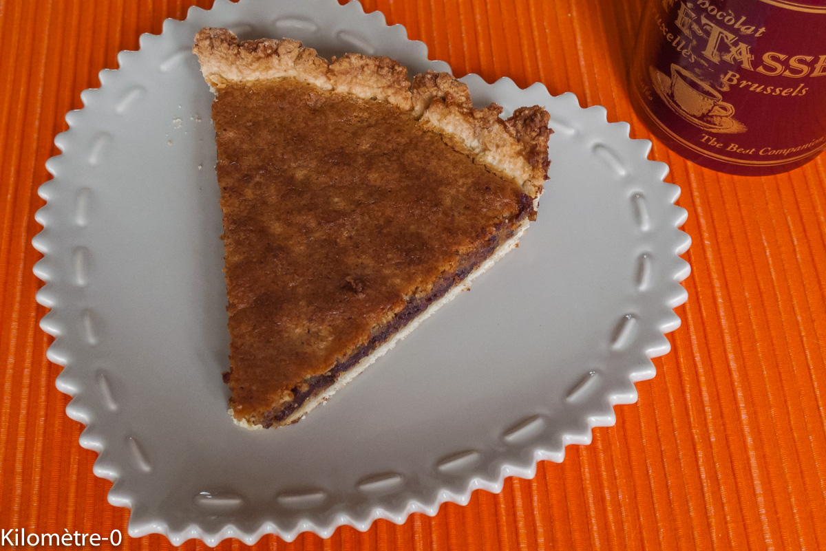 Photo de recette de tarte noisette de Kilomètre-0, blog de cuisine réalisée à partir de produits locaux et issus de circuits courts