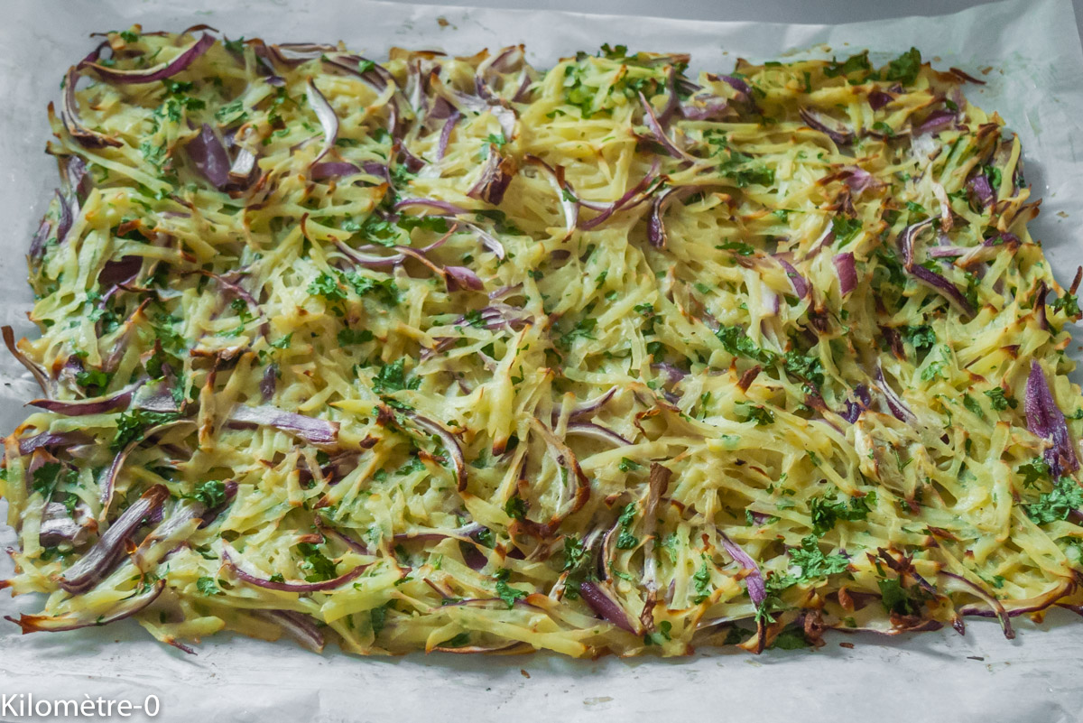 Photo de recette de roulé de pomme de terre de Kilomètre-0, blog de cuisine réalisée à partir de produits locaux et issus de circuits courts