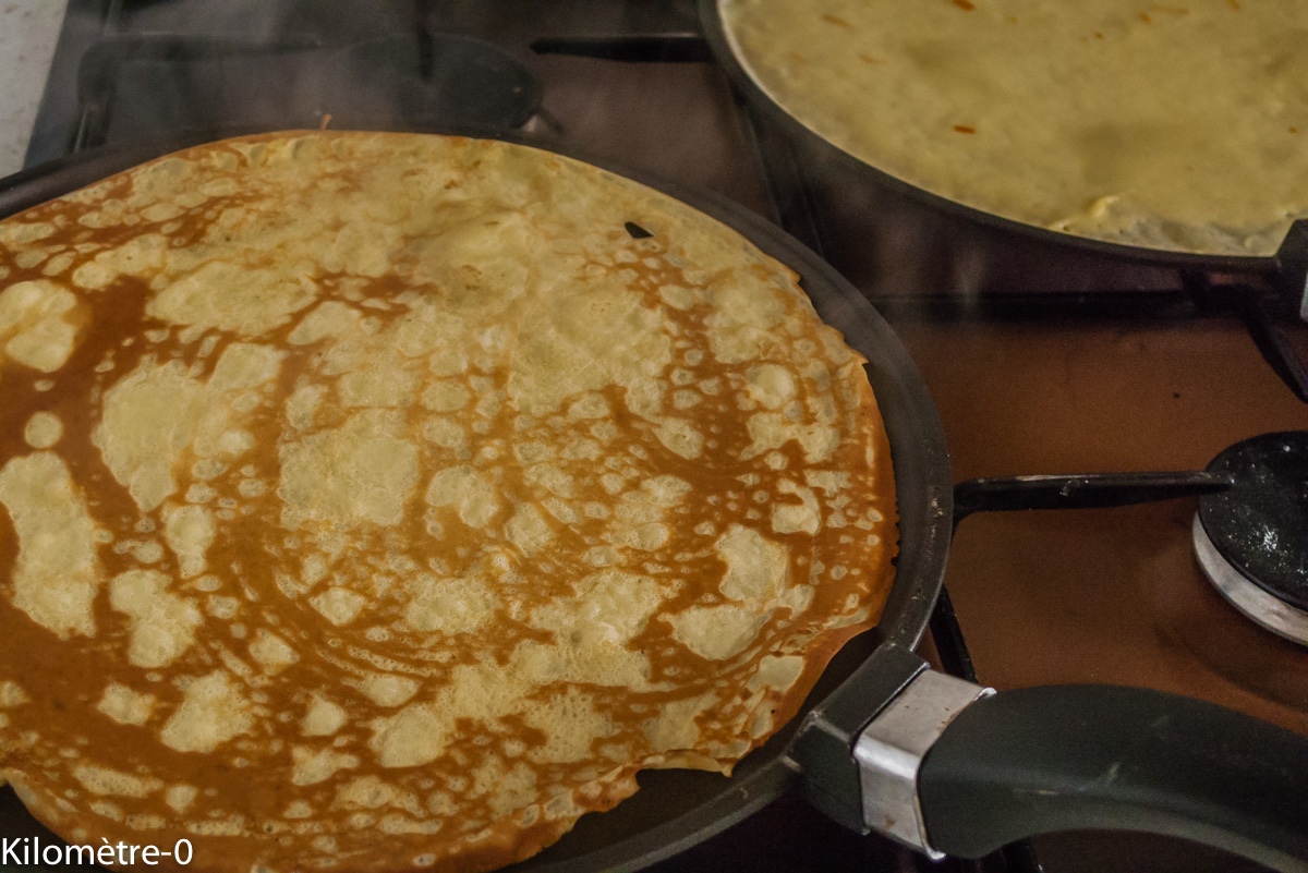 Photo de recette de crèpes de Kilomètre-0, blog de cuisine réalisée à partir de produits locaux et issus de circuits courts