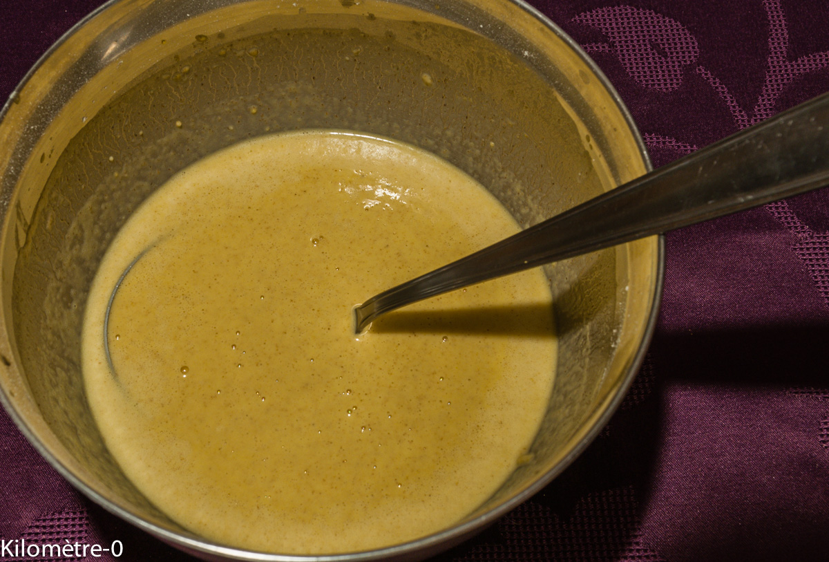 Photo de recette de pâte à crêpes de Kilomètre-0, blog de cuisine réalisée à partir de produits locaux et issus de circuits courts