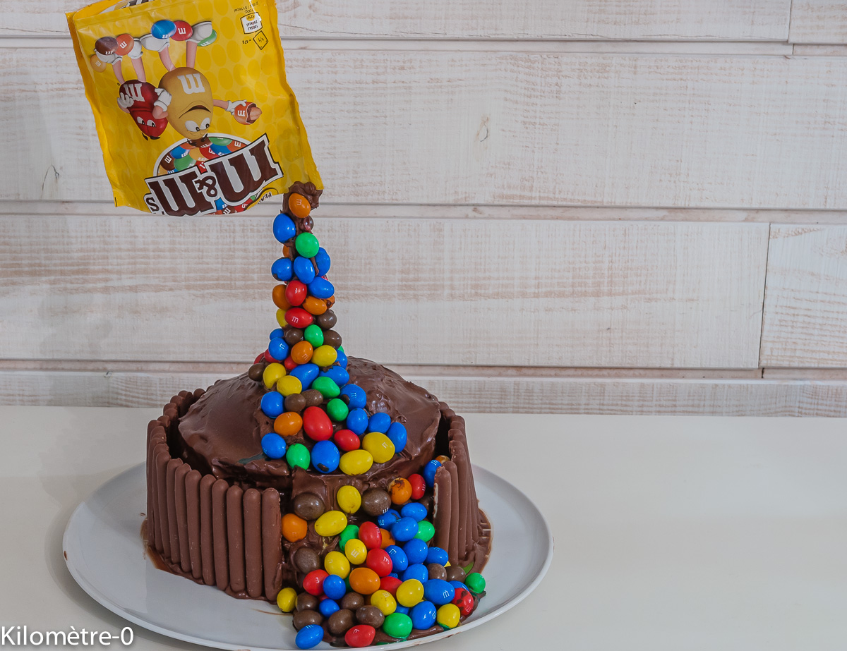 Photo de recette de gravity cake de Kilomètre-0, facile, chocolat, Met Ms, blog de cuisine réalisée à partir de produits locaux et issus de circuits courts