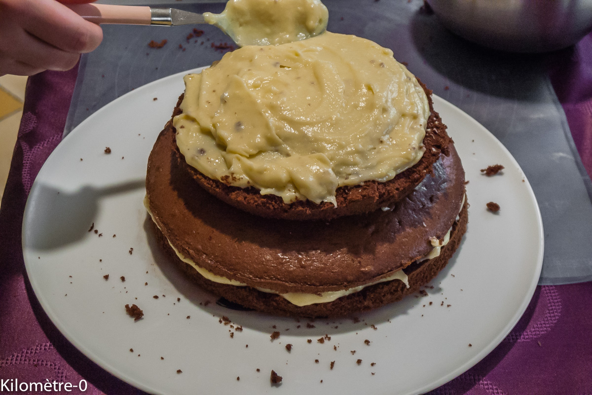 Photo de recette de gravity cake de Kilomètre-0, blog de cuisine réalisée à partir de produits locaux et issus de circuits courts